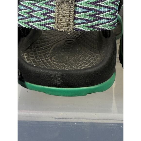 Chaco Z/1 Classic Sandals – Women’s Size 8 – Green Chevron Straps – Adjustable - Picture 5 of 5